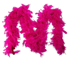 Scarfs for Women Clearance Quality White Feather Boa Flapper Hen Night Burlesque Dance Party Show CostumeHot pink