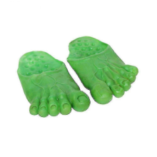 Boys Hulk Giant Feet Count Slippers -bb Happy HGreen