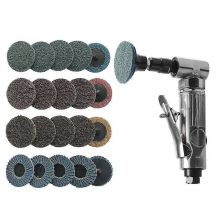 1/4inch Pneumatic Die Grinder With 20 Sanding Discs, Right , Ergonomic Handle, Pneumatic Die GrindeAs shown