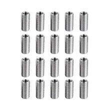 20 Pcs M8 to M6 Thread Reducing Nuts Adapter, M8-1.0 to M6-1.0 Coupling for Pipe Hose Fittingssilver