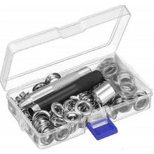 100-piece eyelets round eyelets 12-20 mm set with eyelet pliers for tarpaulin eyelets garden tarpaulin truck Edition