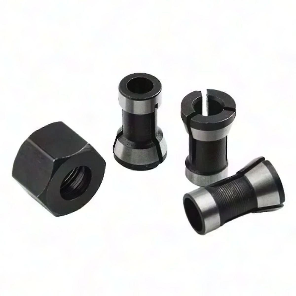 4Pcs Electric Router Collet Chuck Set - 6Mm, 8Mm, 6.35Mm Milling Cutter 7057162173175