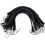 20 Pack 15' Adjustable Rubber Tarp Straps with Hooks for Securing Canvases 1