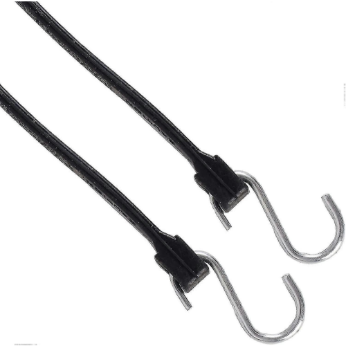 20 Pack 15' Adjustable Rubber Tarp Straps with Hooks for Securing Canvases 2