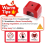 U-Shaped Magnet, 30 Lbs Pull, Red, Rectangular, Utility Magnet for Home, Office and DIY ARed 5