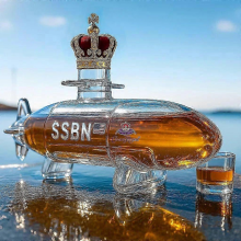 350ml whiskey decanter bald eagle, dachshund, owl, shaped bottle, eagle shapedsSubmarine B