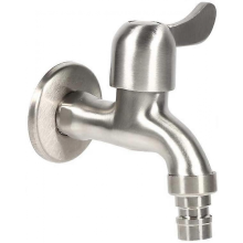 Garden Faucet 304 Stainless Steel Outside Wall Mounted Water Faucet Heavy Duty Durable in Use(G 1/2' )