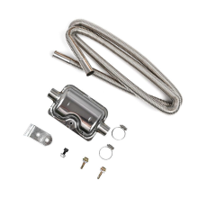 Parking Heater StainlessSteel Exhaust Muffler Hose Spiral Thread Exhaust Chimney Exhaust For12/24VAs Shown