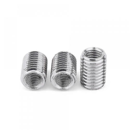 Outer M12 Inner M10 5pieces Inner Outer Threaded Hollow Tube Coupler Conveyer Sliver Adapter Screw