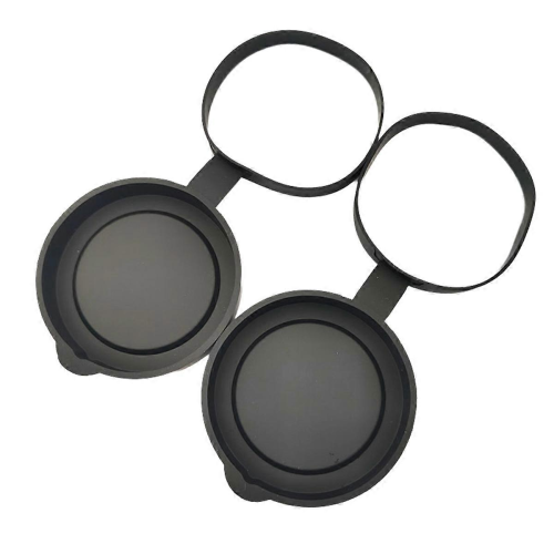 2 Pieces Binoculars Protective Rubber Objective Lens Cap Binocular Best Protect 61-63MMBlack 1