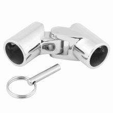 Stainless Steel Folding Swivel Connector for Tube and Hose (22mm)