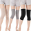 Ultra-thin Knee Pads Breathable Compression Elastic Knee Support BraceGrayM 2