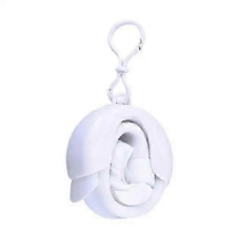 Diving Snorkel Foldable Silicone Large-caliber Diving Snorkel Roll Up Diving Wet Breathing Tube Soft Snorkeling Breathing TubezWhite