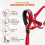 Dog Head Halter with Reflective Strap, Safety No-pull Dog Collar, Adjustable Harness TrainingRedL 2