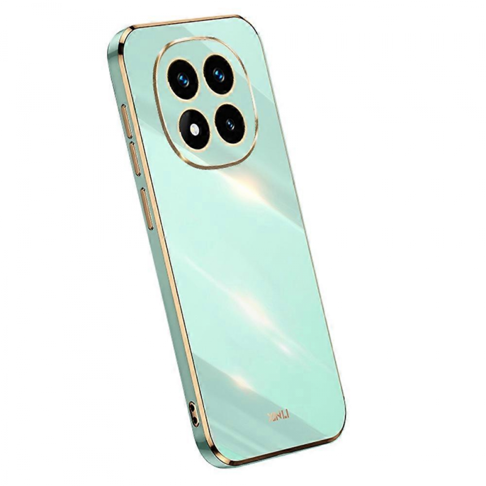 Xinli For Xiaomi Redmi Note 14 Pro 4G Case Tpu Phone Cover With Electroplating Framemulticolorcyan 7057162186571