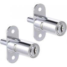 2 Pieces. Drawer Desk Wardrobe Push Piston Lock 3/4" Cylinder Diameter 1-1/2
