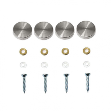 4 Pack Decorative Mirror Screws, Decorative Nail Caps, Polished Stainless Steel Decorative Screws for Mirrors (0.79"/20mm)