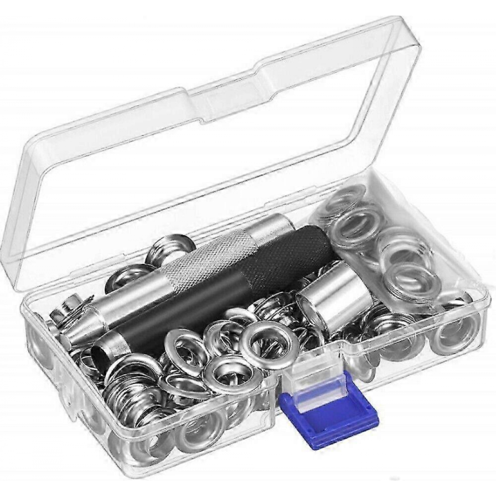 100-Piece Eyelets Round Eyelets 12-20 Mm Set With Eyelet Pliers For Tarpaulin Eyelets Garden Tarpaulin Truck Edition 7057162173694