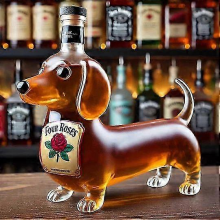 Whiskey Decanter 350ml Glass Material Eagle DesignDachshund A