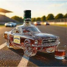 Whiskey Decanter 350ml Glass Material Eagle DesignSports Car A
