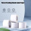 Clear Waterproof Thermal Label Roll 220 Sheets 50x30mm 5