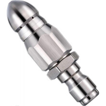 5000 PSI Sewer Jetter Nozzle Pressure Drain Jetter Hose Nozzle for 1/4 Pressure Washer Quick Connector