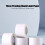 Clear Waterproof Thermal Label Roll 220 Sheets 50x30mm 7