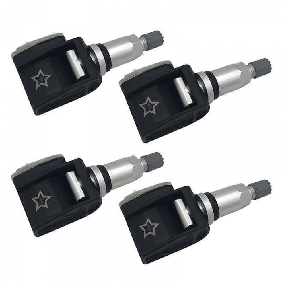 4Pcs Tire Pressure Monitor Sensor Tpms 433Mhz Fit For Bmw G30 G31 G38 F90 G32 G11 G12 G01 G02 G05 4Pcs Black 7057162181118