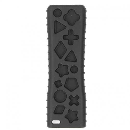Baby Teether High Simulation Remote Control Shaped Various Button Silicone Teether Toys Black 1