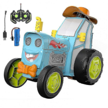 Rc Stunt Crazy Dancing Car Lighting Music Swing Cool Dancing Funny Children's Toy Car Perfect Gift Compatible With Children-XinHanBlue