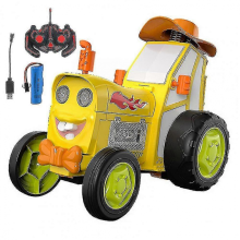 Rc Stunt Crazy Dancing Car Lighting Music Swing Cool Dancing Funny Children's Toy Car Perfect Gift Compatible With Children-XinHanYellow