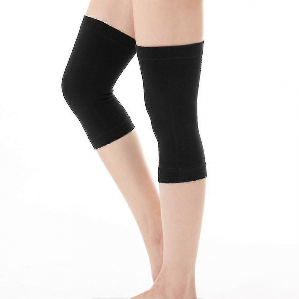 Ultra-thin Knee Pads Breathable Compression Elastic Knee Support BraceBlackL