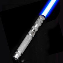 Adults Kids Light Saber Laser Sword Rgb 7 Colors Changeable Fx Sound Rechargeable Electronic Lightsaber For Halloween Cosplay ToySilver