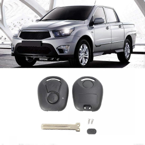 2 Buttons Remote Key Shell for Ssangyong Actyon Kyron Rexton B 1