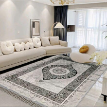 (Turkish Grey, 160x230cm) Greek and Turkish Patterned Teddy Rugs - Soft, Non-Slip, 200x300cm | Stylish Area large Rugs for Living Room and Bedroom