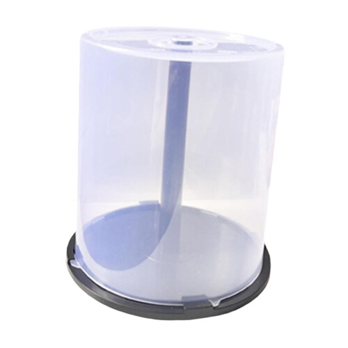 CD Storage Bucket 100-Disc Capacity, Empty DVD Storage Bucket for Bedroom Desktop