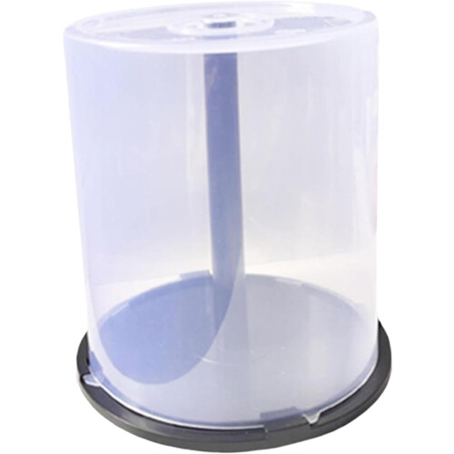 CD Storage Bucket 100-Disc Capacity, Empty DVD Storage Bucket for Bedroom Desktop 1