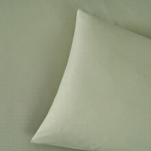 (Olive, Single) OHS Plain Dyed Duvet Cover Quilt Bedding Set With Pillowcase Single Double King Size