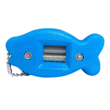 Ice Hockey Shoe Sharpener Ice Skate Sharpening Oilstone Portable With Hanging Lanyard Blue For Ice Skates