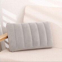 Portable Ultralight Inflatable Pvc Flocking Air Pillow Sleep Cushion Travel Bedroom Hiking Beach Car