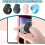 Rechargeable Bluetooth Shutter Release Selfie Self-Timer Mini Fingertip Remote Button R3G7 For Phones Black 1 Pc 2