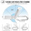Portable USB Rechargeable LED Clip On Bed Reading Book Light, Dimmable Bookmark Light 13