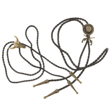 2pcs vintage bolo tie adjustable necktie cowboy accessories for men