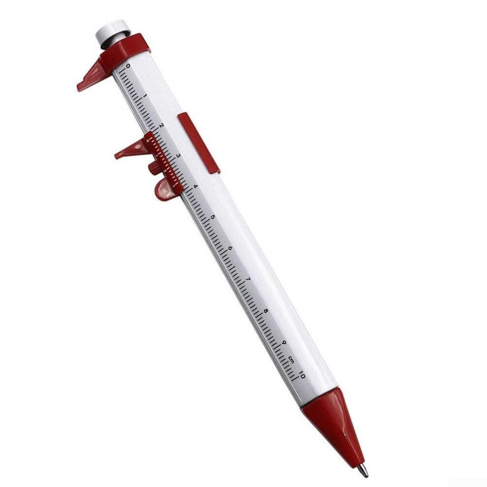 150Mm Multifunction Vernier Caliper Ballpoint Pen With 1.0Mm Gel Ink For Measuring And Writing Office And School Use Red 9354506893019