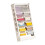 Large White 5-Layer Plastic Bookshelf, Space-Saving 120cm Storage 12