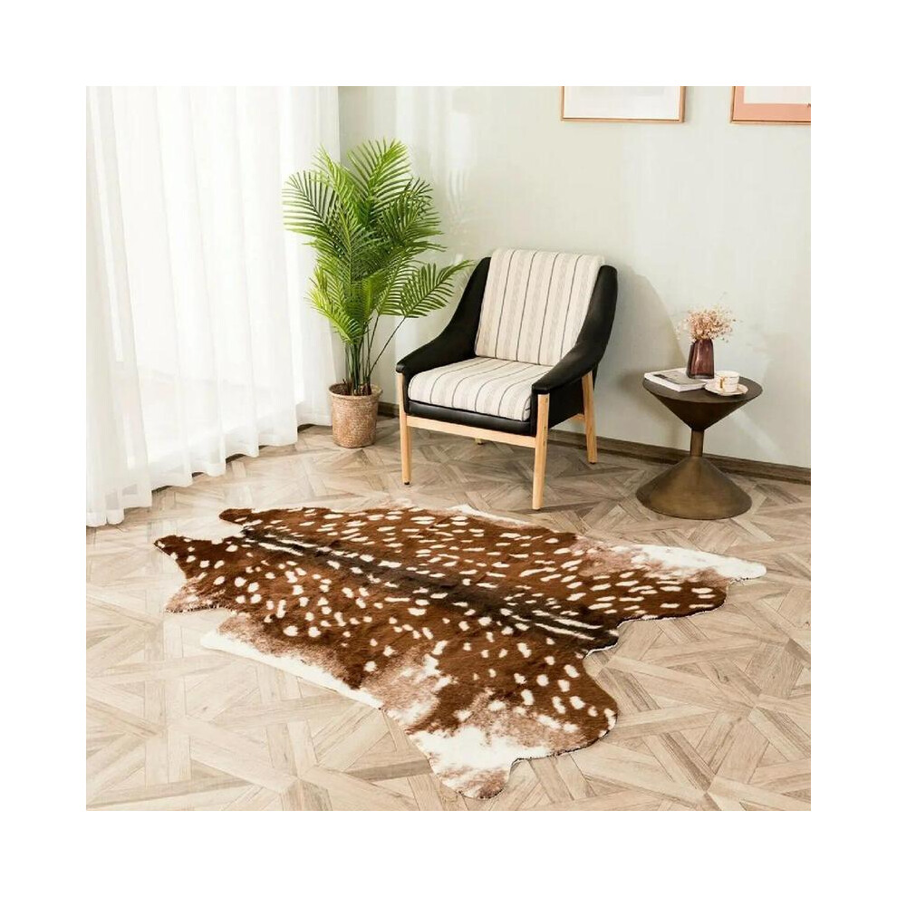 (Sika Deer, 85Cm*110Cmï¼33.46Inch*43.3Inchï¼) 1 Count New Modern Home Decoration Mat, Modern Runner Fluffy Area Rug, Fluffy Nursery Rug, Imitation A 5054092299953
