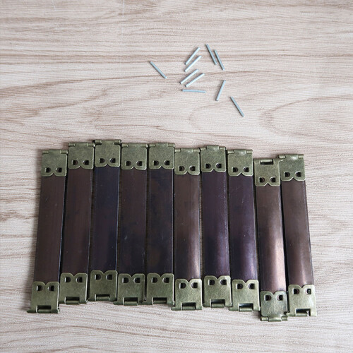 10 unid. 8 cm metal com e dobradiças - verde 2
