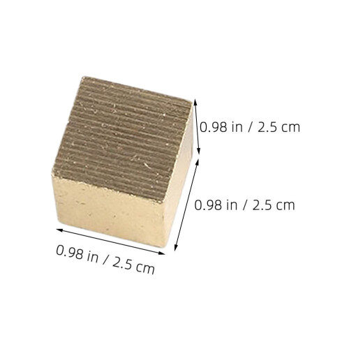 conjunto 4 cubos densidade cobre, ferro, alumínio e 1