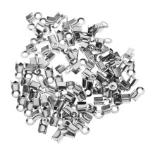100Pcs Silver Stainless Steel Jewelry Clasps for DIY Necklace Bracelet