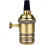 E27/E26 socket in bronze finish with switch (Vintage Serie) 10